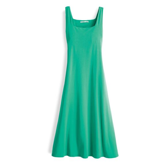 Peruvian Connection Women’s Sleeveless Scoop Neck Pima Cotton Jersey Dress Large - Picture 1 of 8